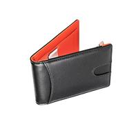 Men Genuine Leather Rfid Billfold Wallet with Coin Pocket and Clip