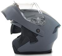 Men German Style Helmets, Jet motorcycle helmet with Double Visor, Retro Moto Half Helmet DOT Approved Motocross Helmet Unisex Skull Cap Helmet for Moped Cruiser Scooter Chopper 3,2XL=63-64cm