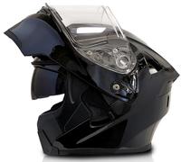 Men German Style Helmets, Jet motorcycle helmet with Double Visor, Retro Moto Half Helmet DOT Approved Motocross Helmet Unisex Skull Cap Helmet for Moped Cruiser Scooter Chopper 1,L=59-60cm