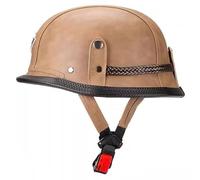 Men German Style Motorcycle Helmets, Retro Open Face Helmets DOT Approved Motorcycle jet helmet, Unisex Lightweight Moped Helmet, Baseball Cap Half Helmets Motocross Helmet 6,3XL=65-66cm