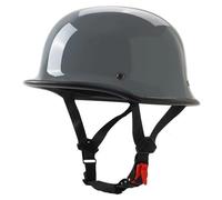 Men German Style Motorcycle Helmets, Retro Open Face Helmets DOT Approved Motorcycle jet helmet, Unisex Lightweight Moped Helmet, Baseball Cap Half Helmets Motocross Helmet 3,S=55-56cm