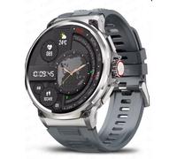 Men GPS Track Smart Watch 1.85 Inch Ultra HD AMOLED Screen 710 Mah Battery Bluetooth Call Smartwatch (Grey Silicon Belt)