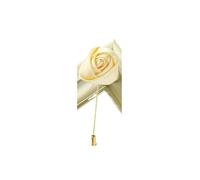 Men Groom Corsage Pins Wedding Corsage Women Brooch Flowers Roses Silk Groomsman Buttonhole Marriage Suit Accessories Prom for Bridesmaids, Bridal Showers(Beige)