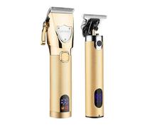 Men Hair Clippers, Professional Hair Clippers LEDs Digital Display USB Rechargeable Hair Trimmer Cordless Electric Body Hair Trimmer Haircutting Kit
