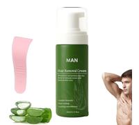 Men Hair Removal Cream Kit, Hair Removal Cream for Men, Hydrating Chest and Body for Smooth Results, Moisturizing Nourishing Formula Painless Depilation for Face, Body, Intimate Areas (1)