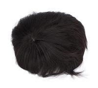 Men Hair Tropper, Short Wig Black Hair Extension for Men, Full False with Beautiful Appearance and Premium Material, Convenient to Use At Parties, Halloween, Cosplay Costume