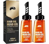 Men Hair Wax Gel with Comb,Lightweight Hair Styling Gel,2-in-1 Men's Grooming Hair Gel Moisturizing Long Lasting Fast Build Fluffy Hair Salon Styling Gel (2pcs)