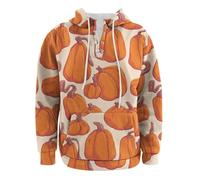 Men Halloween Outfit Printed Hoodies For Men Pumpkin Printed Sweatshirts Jack O Lantern Casual Pullover Outdoor Warm Sweatshirts Long Sleeved Casual Pullovers Drawstring Hooded Sweatshirt