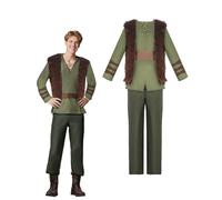 Men Hiccup Costume, Toothless Viking Dragon Rider Role Play Set - Medieval Shirt Vest Pants Belt, Sky Warrior Halloween Party Outfit