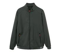 Men Hiking Jacket - Men's Casual Solid Side Seam Pocket Jacket Stand Long Sleeve Zipper Button Fly Coat