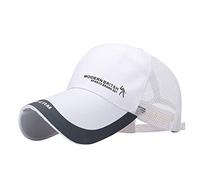 Men Hollow Breathable Baseball Cap Vintage Baseball Cap Outdoor Sunscreen Cap Coolest Hats in The World Cute Hats for Summer Army Mens Hats and Caps Summer Plus Size Sun Hat Small White