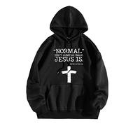 Men Hooded Sweatshirt Mens Letter Print Tracksuit Unisex Hoodies Biblical Proverbs Printed Sweatshirts Lightweight Hoody Jumpers Cross Print Christian Hoodies Long Sleeve Casual Sweatshirts