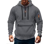 Men Hoodies Oversized Sweatshirts Pullover Long Sleeve Shirts Loose Y2K Clothes Fall Pullover Top Mens Plain Hoodies with Pocket Holiday Clothes Festival Outfits Athletic Wear Activewear