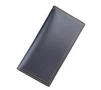 Men ID Long Wallet Solid Color Bag Open Purse Multiple Card Slots Clutch Bag S8 Wallet Case Glitter (Black, One Size)
