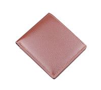 Men ID Short Wallet Solid Color Bag Oepn Purse Multiple Card Slots Clutch Bag 10plus Phone Case Wallet with Cat (Brown, One Size)