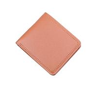 Men ID Short Wallet Solid Color Bag Oepn Purse Multiple Card Slots Clutch Bag Pocket Wallets (Coffee, One Size)