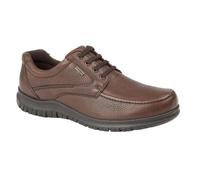 Men IMAC Brown Grain Leather 4 Eye Lace Leisure Shoe PU Sole