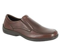 Men IMAC Brown Leather Twin Gusset Casual PU Sole
