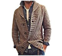 men jacket cardigan knitted | mens jackets smart casual woolen sweater Single Breasted Button Thermal Jacket sober and stylish Car Coat Solid Color Winter Coat comfortable casual coats