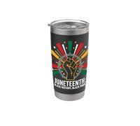Men Juneteenth Black History Black Pride Cool Mens Juneteent Stainless Steel Insulated Tumbler