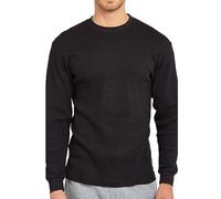 Men Knitted Tops Slim Fit Round Neck Men Knitwear Stretch Comfortable Long Sleeve Pullover Waffle Men Solid Color Pullover Spring Autumn Thin Cut Men Basic Jumper A-Black XXL