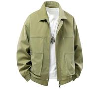 Men Lapel Jacket Solid Color Business Coat Youth Outerwear