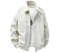 Men Lapel Jacket Solid Color Business Coat Youth Outerwear