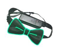 Men Light Up - Adjustable LED Bowtie, Novelty LED Light Up Bowtie | NEON BOWTIE Ties Funny Women Glow, Light Up Wok Tal for Men, Funny Led Neon Bowtie for Bright Parties, Halloween, Green, Fare