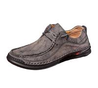 Men Loafers Beer Festival Men's Leather Shoes Oktoberfest Slip-Resistant Footwear Durable Sole for German Parties Casual Events Weddings & Pub Nights Grey