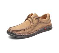 Men Loafers Beer Festival Men's Leather Shoes Oktoberfest Slip-Resistant Footwear Durable Sole for German Parties Casual Events Weddings & Pub Nights Brown