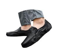 Men Loafers German Oktoberfest Leather Derby Shoes Slip-Resistant Formal Casual Footwear with Cushioned Insoles Durable Sole for for Beer Festival Parties & Celebrations Black