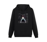 Men Long Sleeve Printed Hoodies Louis Tomlinson Walls Hoody Sweatershirt Black L
