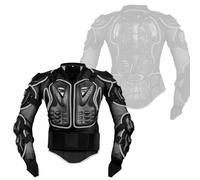 Men Motocross Full Body Armor Wear-Resistant Anti-Drop Motorcycle Jacket Bicycle Racing Protective Jacket Clothing Dirt Bike Chest Back Protect for Street MTB ATV BMX MX,Grey-S