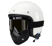 Men Motorcycle Jet Helmet, German Style Half Helmet, DOT Approved Motorcycle Helmets, Cruiser Helmets with Bluetooth Motorcycle Open Face Helmets Unisex, Baseball Cap Helmet 13,M=57-58cm