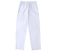 Men Muslim Arab Pants Loose Style Elastic Waist Middle East Pants Band Afghan Trousers Straight Leg Beach Long Pant Street Clothes White