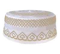 Men Muslim Prayer Hats Skull Cap Summer Headware Kufi Hat Ramadan Islam Hat Men's Head Cap Beanie Hats Islam Skull Cap