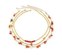 men necklace chain friendship 3Pcs/Set Layered Small Seed Beads Starfish Short Necklace Women Bohemian Natural Stone Choker Summer Beach Neck Jewelry gift