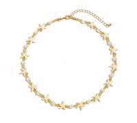 men necklace chain friendship Boho Starfish Short Choker Necklace for Men Trendy Imitation Pearl Acrylic Beaded Necklace Male Summer Beach Neck Jewelry gift