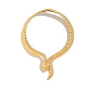 men necklace chain friendship Punk Simulation Snake Open Torques Necklace for Women Exaggerated Serpentine Choker Short Neck Chain Steampunk Jewelry gift
