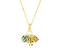 men necklace chain friendship Square Earth Plane Necklace for Women Men Fashion Design Travel Jewelry Wholesale gift