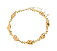 men necklace chain friendship Trendy Glossy Irregular CCB Beaded Choker Necklace for Women Adjustable Short Necklace Collar Chain Party Daily Jewelry gift
