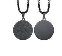 Men Necklace The Seal of the Seven Archangels Seals of Solomon Kabbalah Stainless Steel Talisman Jewelry Practical design