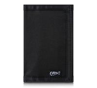 Men Nylon Three Door RFID Wallet with ID Window, Credit Card Security Slim Wallet, Fashion Wallet Modern Stylish Gift for Men and Women, Size, M17-Black, 12.2 x 8.5 x 1 cm (closed) / 25 x 12 cm (open
