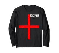 Men Of Culture Unite Reform 2029 English Red St George Flag Long Sleeve T-Shirt