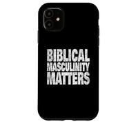 Men Of Faith Biblical Leadership Traditional Masculine Role Case for iPhone 11