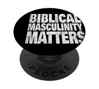Men Of Faith Biblical Leadership Traditional Masculine Role PopSockets Adhesive PopGrip