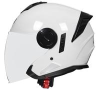 Men Open Face Motorcycle Helmets Motocross Helmets DOT Approved, Moped Helmet with Dual Visor Skull Cap Helmets for Unisex, Baseball Cap Helmets, for Cruiser Scooter Chopper 4,2XL=63-64cm