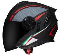 Men Open Face Motorcycle Helmets Motocross Helmets DOT Approved, Moped Helmet with Dual Visor Skull Cap Helmets for Unisex, Baseball Cap Helmets, for Cruiser Scooter Chopper 15,M=56-58cm