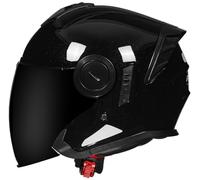 Men Open Face Motorcycle Helmets Motocross Helmets DOT Approved, Moped Helmet with Dual Visor Skull Cap Helmets for Unisex, Baseball Cap Helmets, for Cruiser Scooter Chopper 11,XL=61-62cm