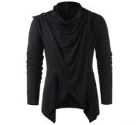 Men Open Front Cardigan M-2XL Sizes Asymmetrical Hemline Style | Ideal for casual daily wear, layering over shirts, for relaxed for fit for comfort in any season
